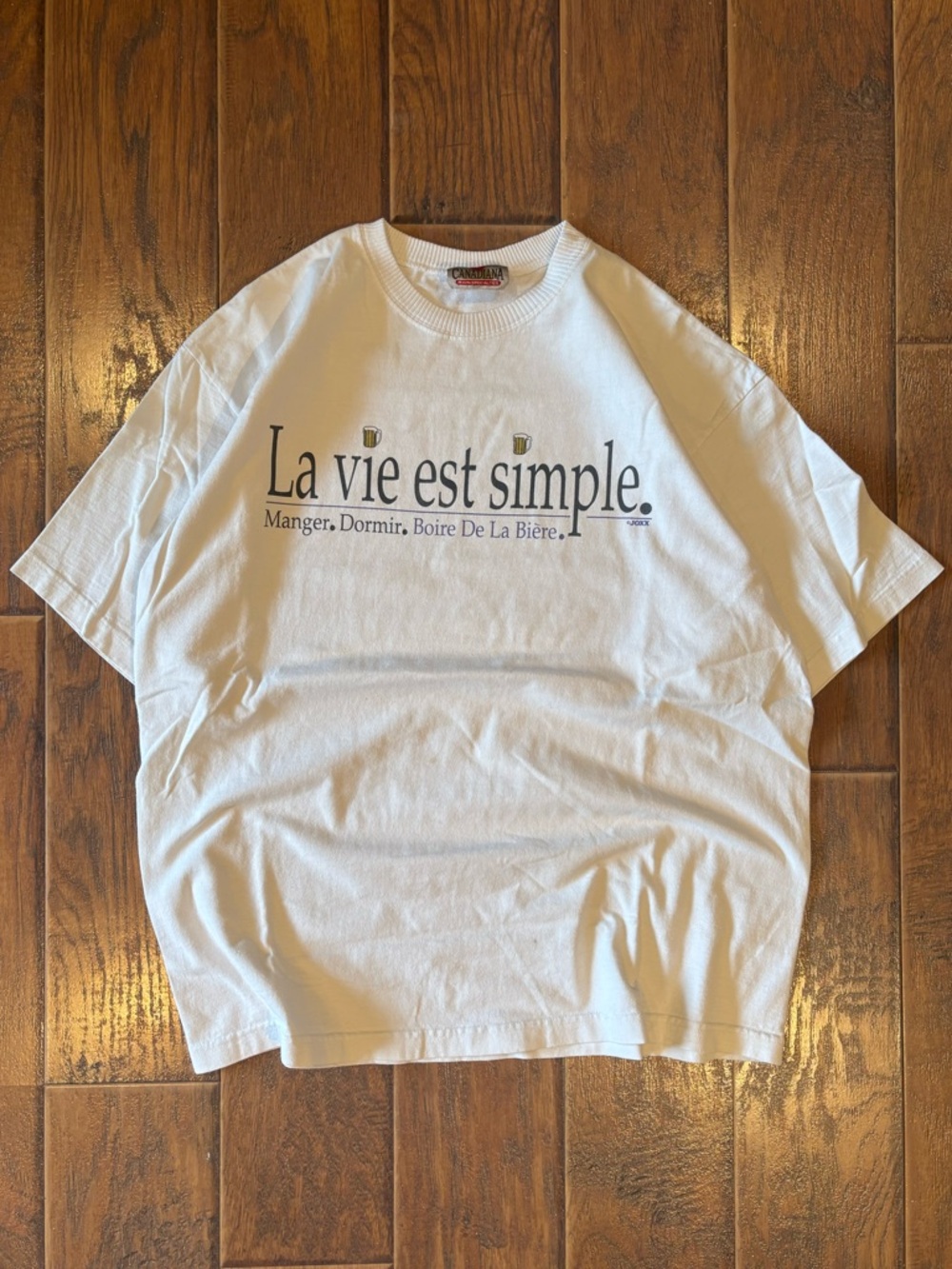 Vintage 90s Life is Simple Beer Humour Shirt